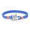 Stainless Steel Adjustable Mini Horseshoe Buckle Men'S Captain Rope Bracelet Couple Anchor