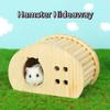 Natural Wood Hamster Hideaway Arch Design Small Pet Castle New Hamster House  for Small Pets
