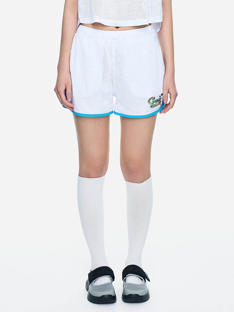BARREL Mg Women'S Mesh Dolphin Shorts White (B5Swwhp051Wht)