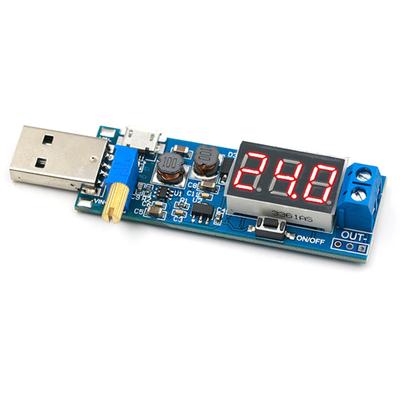 Boost Buck Converter USB Step UP/Down Netzteilmodul DC-DC 5V bis 3,3V/12V Einstellbarer Ausgang DC 1,2V-24V