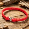 Unique Men Cord Bracelet Premium Selected 3mm Rope 7 Color Options Exquisite Stainless Steel Buckle Boyfriend Wrist Accessory