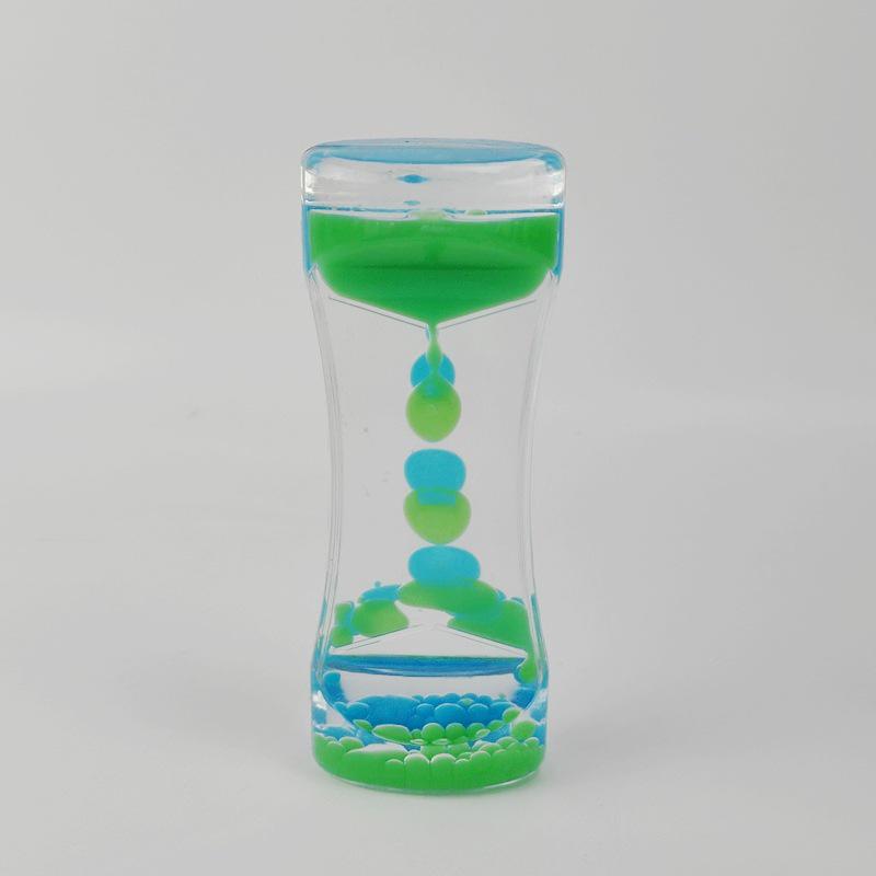 

Кремовые акриловые песочные часы с дизайном капли масла - Идеальный детский подарок и стильное украшение Oil Leak