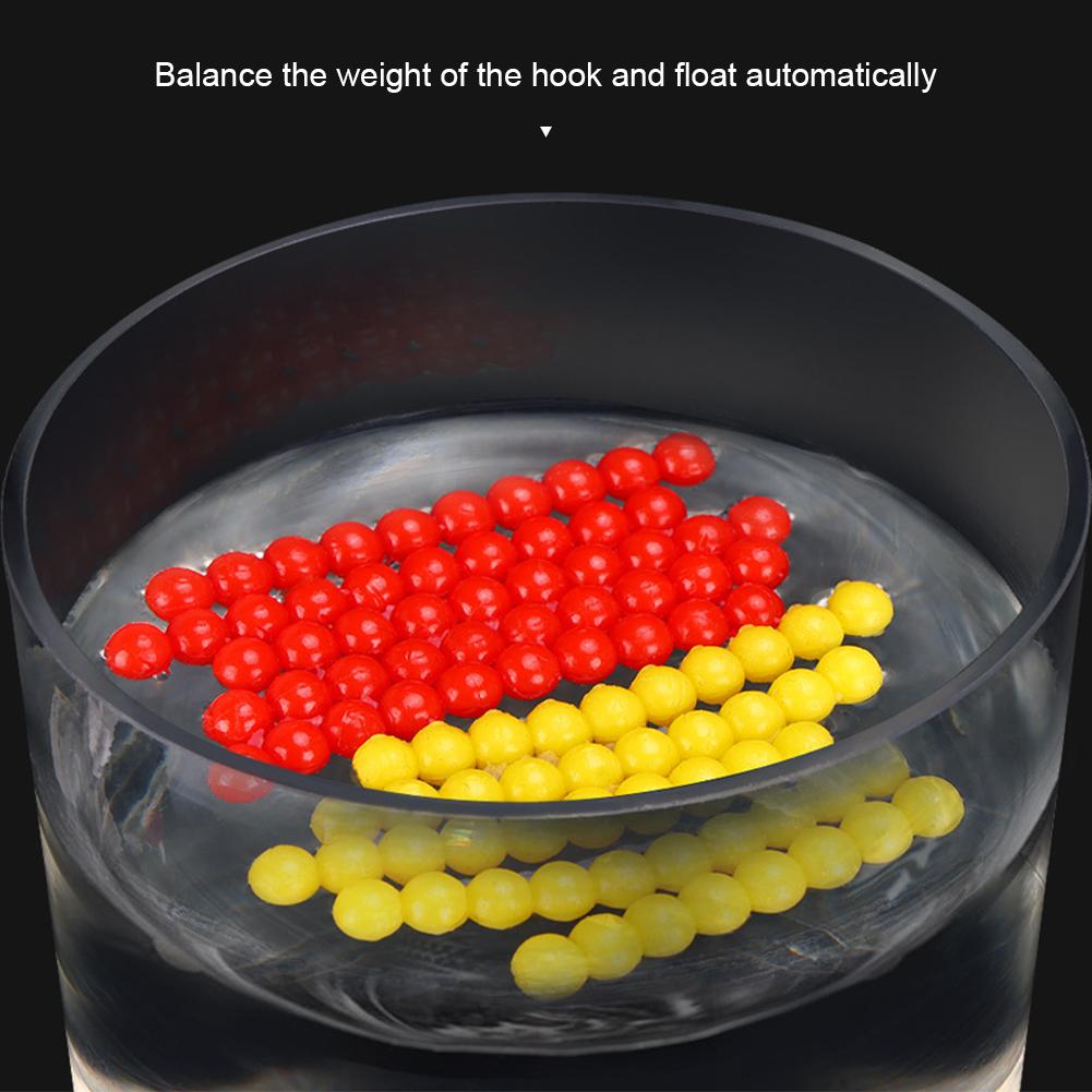 1Box 2/3/4/5MM Suspended Beads For Teasing Fishing Strawberry Corn Scented TPR Lure Root Fishing Soft Bait For Upturned-Mouth Crucian Carp