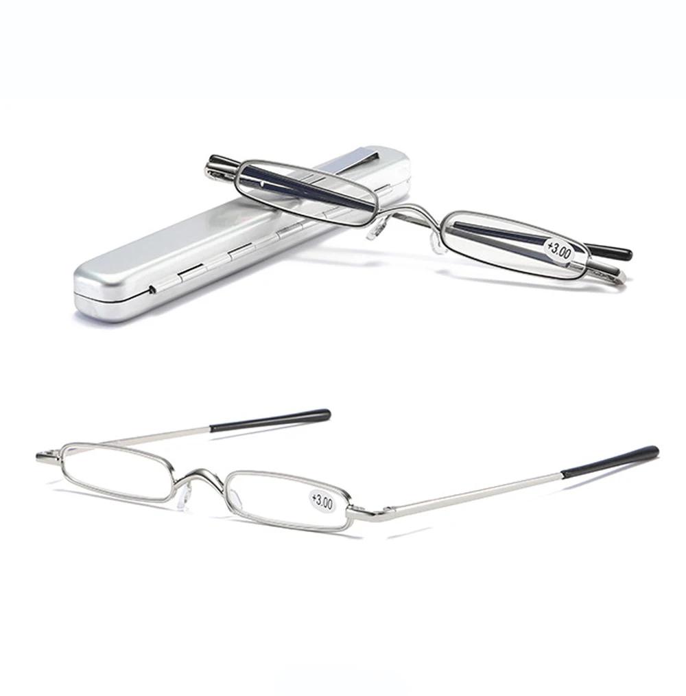 New Design Mini Superthin Reading Glasses Women Men Rectangle Full-Rim Reading Glasses +0.75 +1 +1.25 +1.5 +1.75 +2 +2.25 To +4