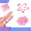 Pink Pigment & Glue Holder Ring for PMU, Lash Extensions & Tattooing.