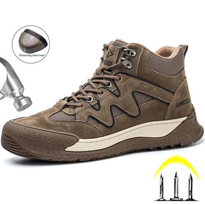 Stivali da Lavoro con Punta in Acciaio Uomo Indistruttibili Scarpe di Sicurezza Anti-Schiacciamento Anti-Scivolo Scarpe da Lavoro Uomo Stivali di Sicurezza Scarpe Protettive Uomo