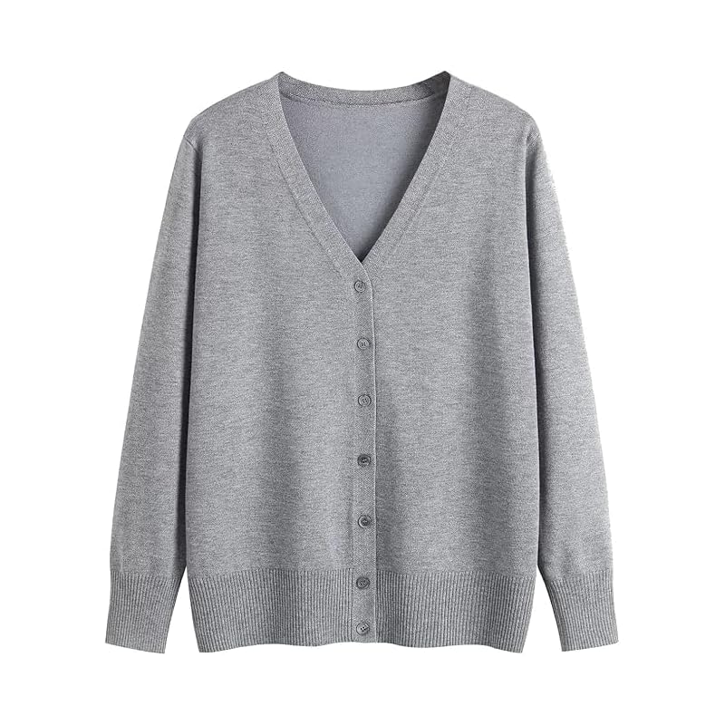 

[Dep Club] Good to the touch x Neat feel cardigan ladies Plain color knit cardigan sweater Thick Elegant Cold protection school cardigan V-neck long