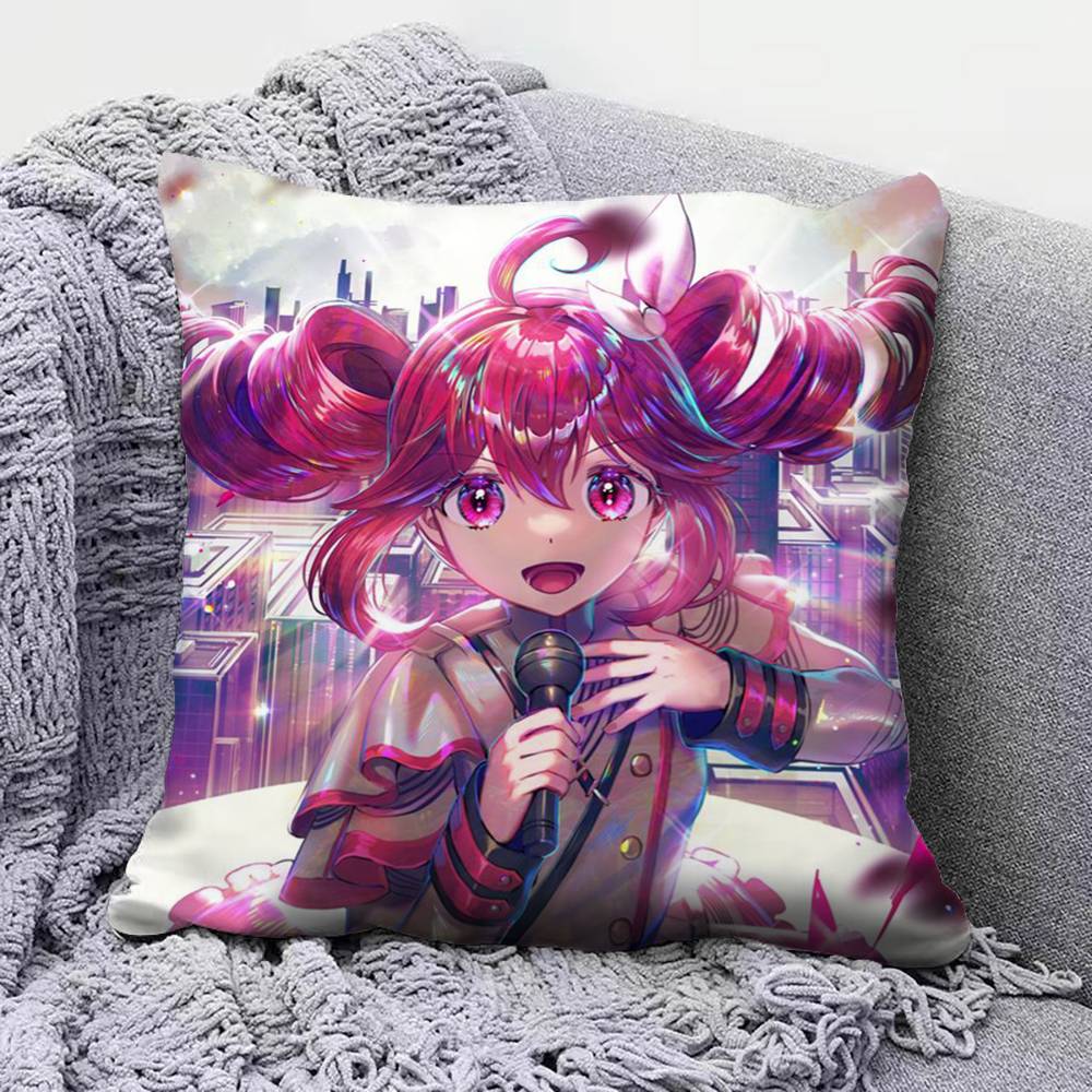 Teto Cute Anime Girl Home Sofa Cushion Covers and Aecorative Custom Pillow Covers