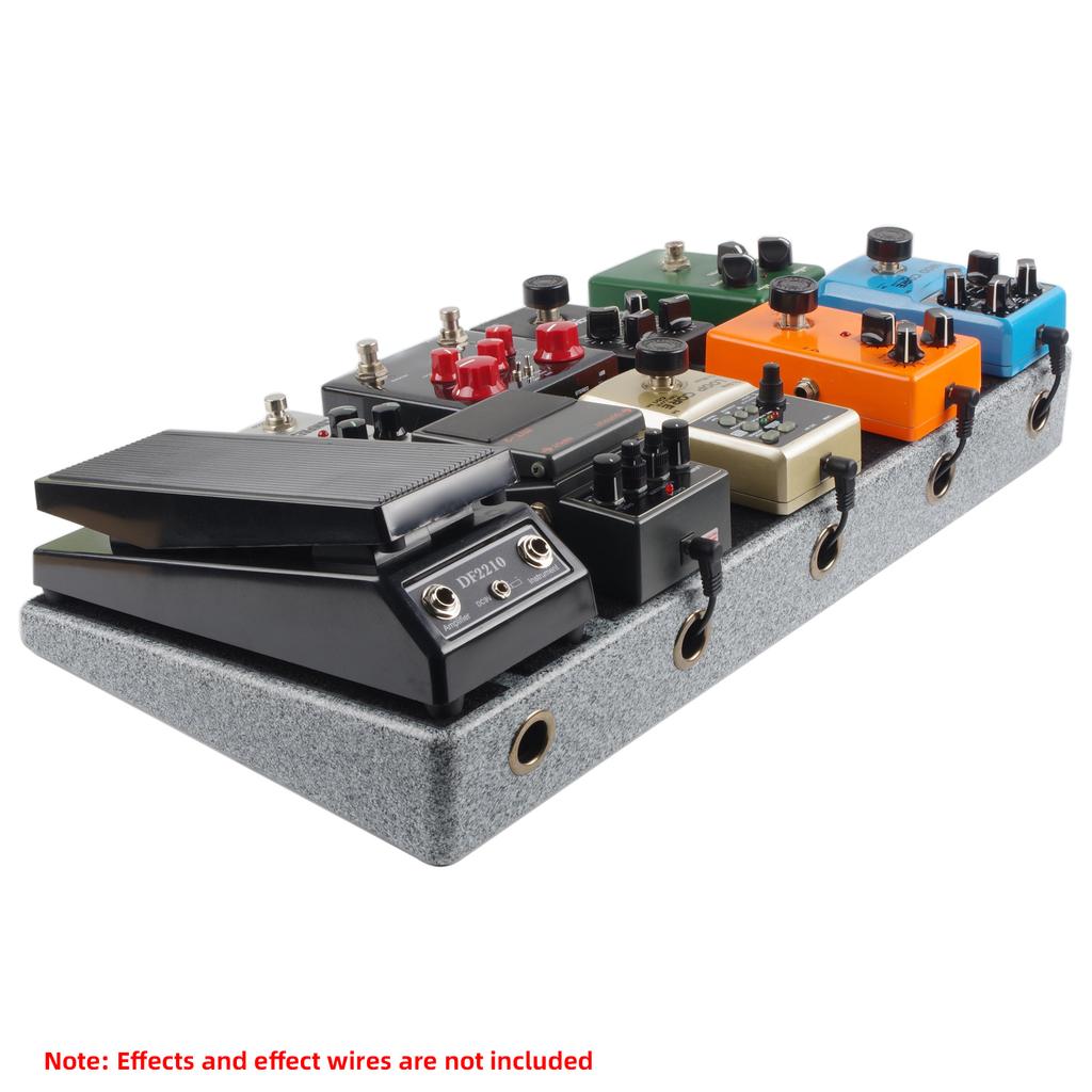 Rockhouse RPB 3 Small Portable Guitar Effect Pedal Board Lightweight Engineering Plastic with Linking Tapes