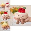 Kids Plush Strawberry Mousse Toy With Soft Pp Cotton Fill For Comfort And Play