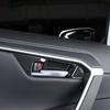 For -2024 Toyota RAV4 Carbon Fiber Inner Car Door Handle Bowl Cover 4pcs