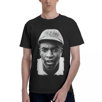 Jackie Robinson Vintage Baseball Legende 100% Baumwolle Lässig Atmungsaktiv Bequem Kurze Ärmel Lustig Ugus T-Shirts Herren Kleidung