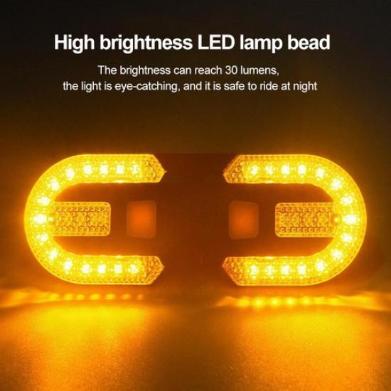 Bike Turn Signals Light Front and Rear Usb Bicycle Tail Light W/ Remote Control