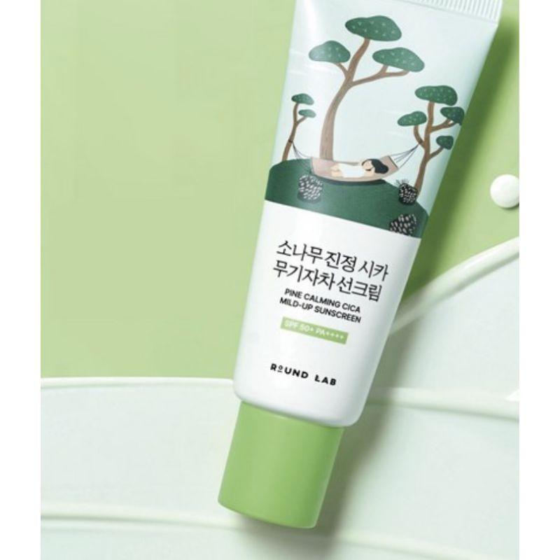 ROUND LAB Pine Tree Soothing Cica Mineral Sunscreen SPF50+ PA++++ 40ml 1pcs