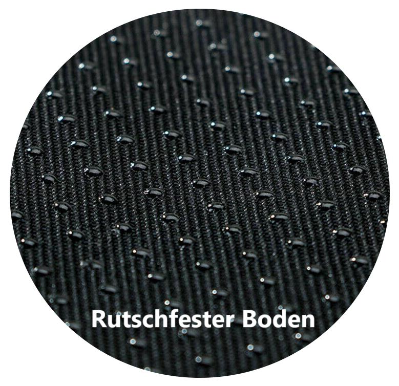 Hundehausbett 50x40 cm Wasserdicht Knochen Schwarz