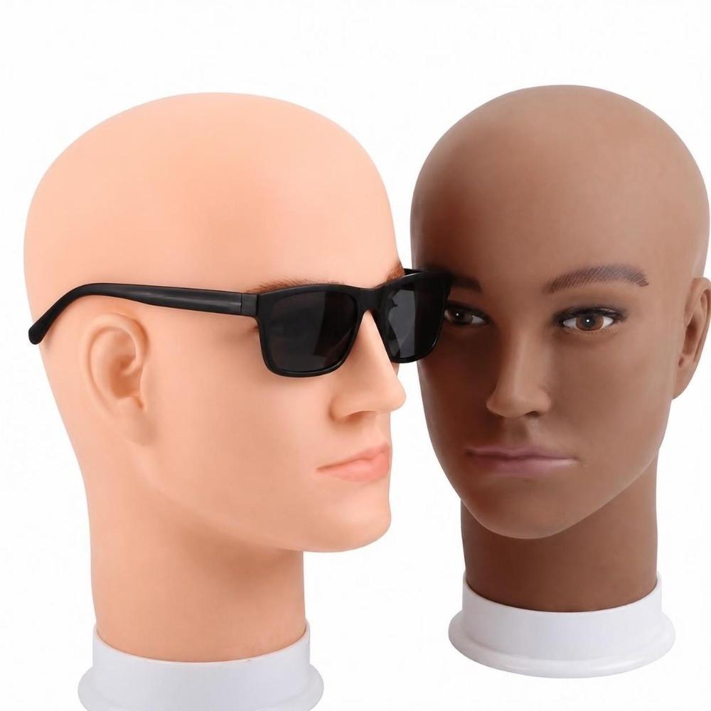 RealistischeGezichtskenmerken Mannelijk Mannequin Hoofd Zacht PVC Pruik Display Hoofd Salon Gebruik