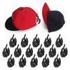24Pcs/set Space Saving Hat Organizers for Wall Self Adhesive Hat Hanger Hooks Door Hat Holder Baseball Cap Storage Rack