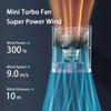 Portable Handheld Fan 1-100 Speeds Adjustable Turbo 3000mAh Battery Fans with LED Display Rechargeable Ice Cooling Personal Fan