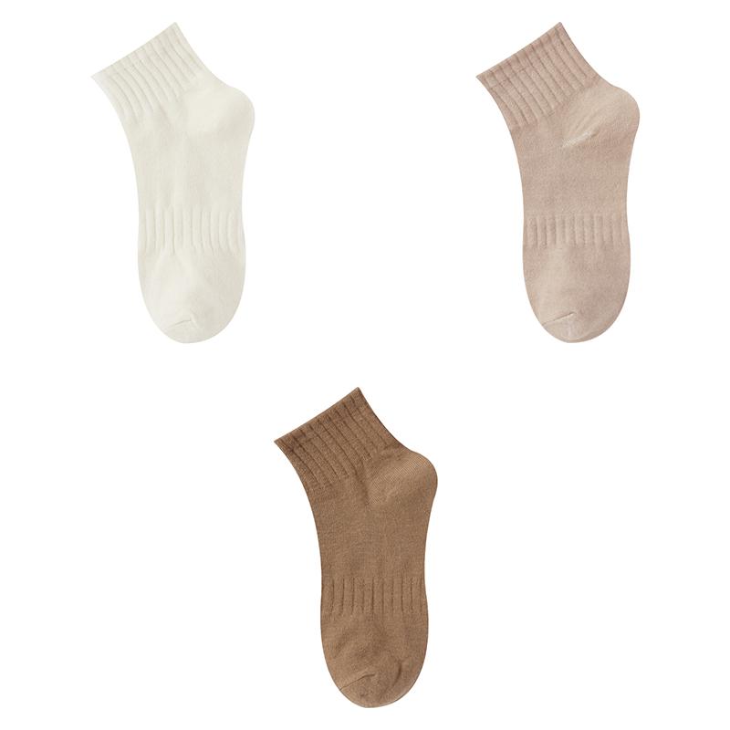 1/3 Pairs Woman Socks Solid Color Female Breathable Cotton Lady Ankle Socks Casual Fashion Students Girls Short Socks