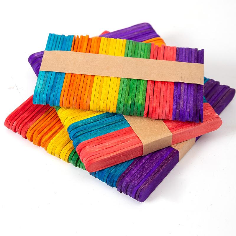 50/100Pcs Wooden Resin Epoxy Stirring Stick Popsicle Ice Cream Stick Handmade Tool DIY Home Art Classroom Supplies 6/11.4/15cm