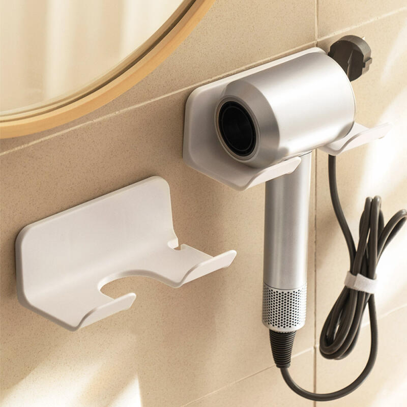 White holder-type hair dryer stand dryer hanger