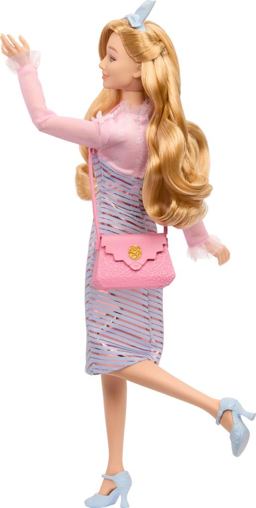Mattel Universal Wicked Glinda Fashion Doll Accessories with Styled Blonde Poseable Removable Uniform Look & Hair, &