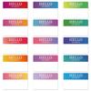 Gradient Color Rectangular Name Stickers - Writable Adhesive Labels for School Supplies