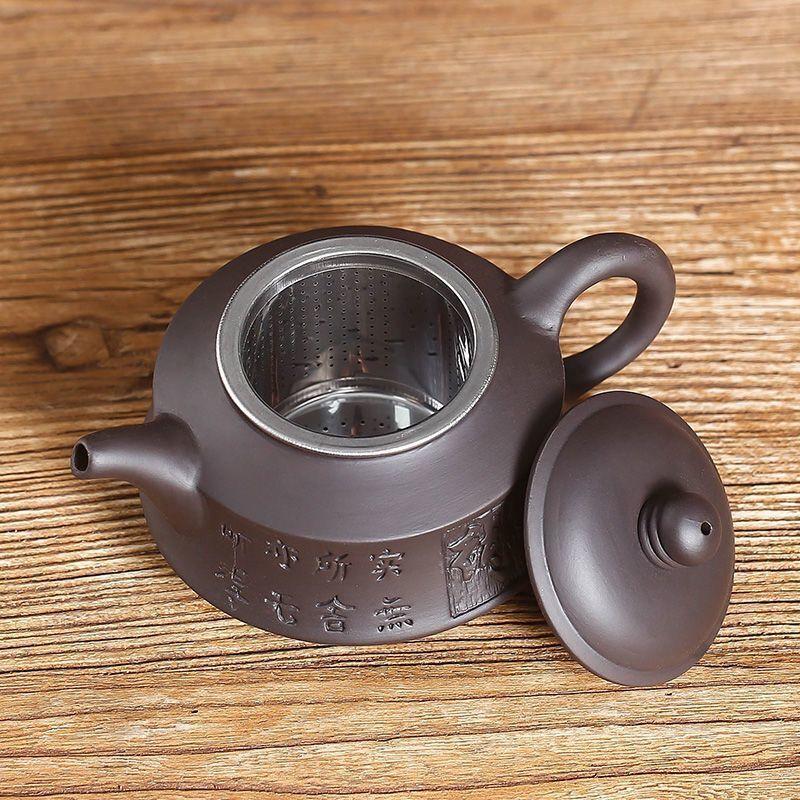 300ml Craftsmanship Purple Clay Teapot with Filter Shede  China Handmade Tea Maker Tea Pot Chinese Small Kung Fu Tea Set