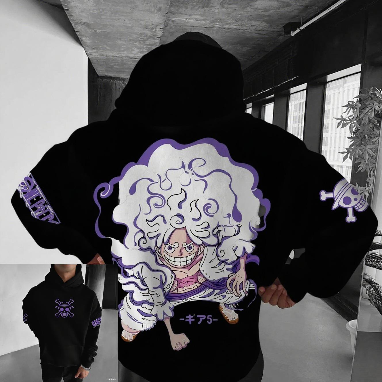 

Аниме Худи Ван Пис Луффи Гир 5 Ника Мужчины Женщины Уличная Одежда Хлопковая Толстовка Оверсайз Повседневный Пуловер Графический Худи S