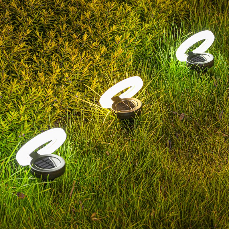 Waterproof Solar Folding Ground Lights for Courtyard, Staircase, and Garden