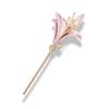 Broche en émail marguerite rose, personnalité créative, peinture à l'huile, tournesol, rose, fleur