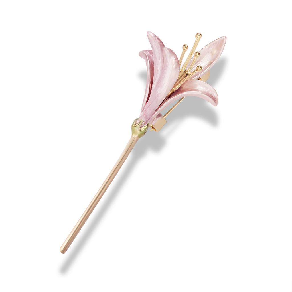 Broche en émail marguerite rose, personnalité créative, peinture à l'huile, tournesol, rose, fleur