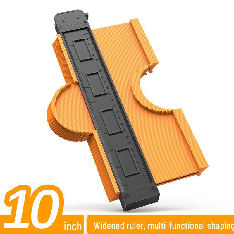 Adjustable Contour Gauge with Wide Lock for Profiling and Measuring Arcs