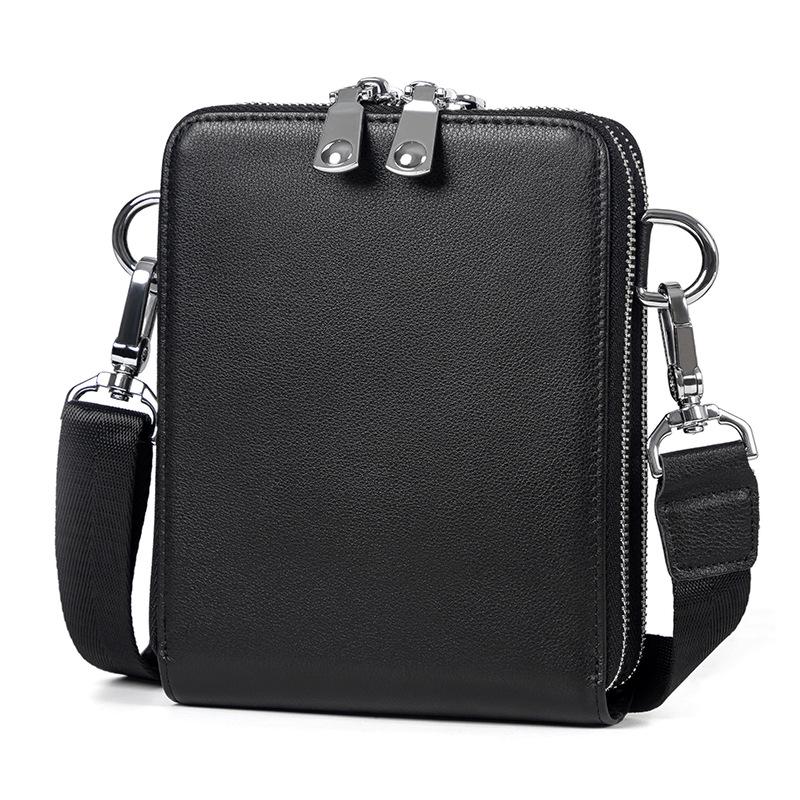 

Мужская ретро кожаная сумка-мессенджер – Повседневная, Маленькая, Квадратная, Натуральная коровья кожа, Простая наплечная сумка для мобильных устройств чёрный