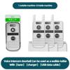 3000M 3 Volume Levels Door Chime Kit Long Range Wireless Doorbell Two-way Communication Home Office Wireless Intercom System