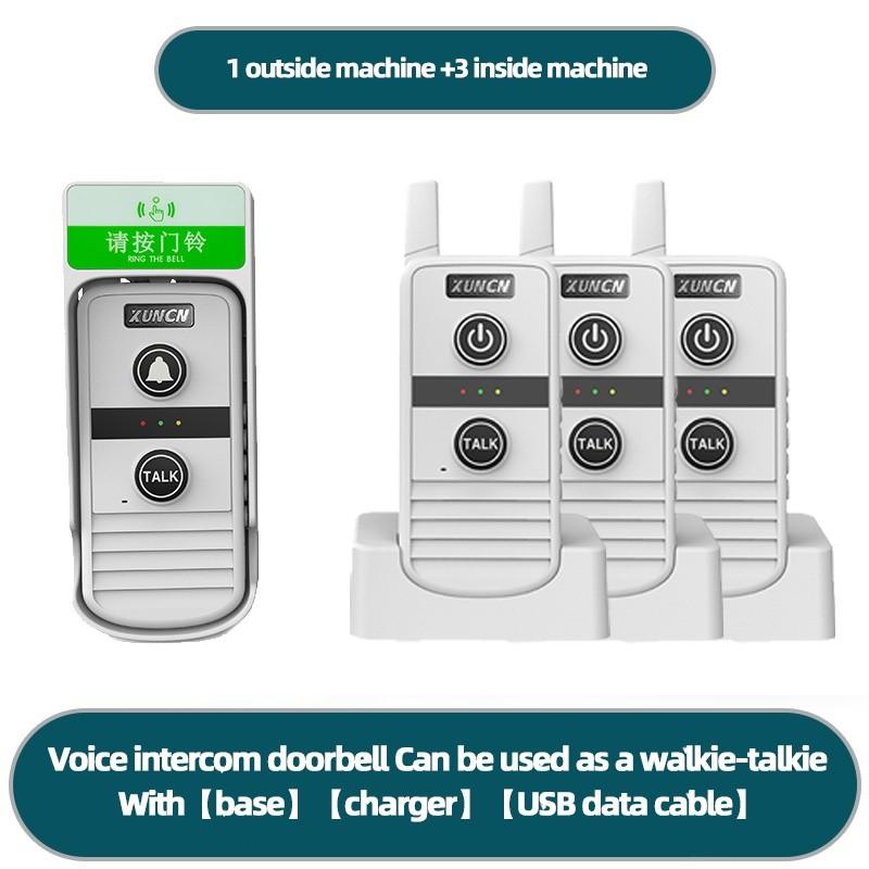 3000M 3 Volume Levels Door Chime Kit Long Range Wireless Doorbell Two-way Communication Home Office Wireless Intercom System