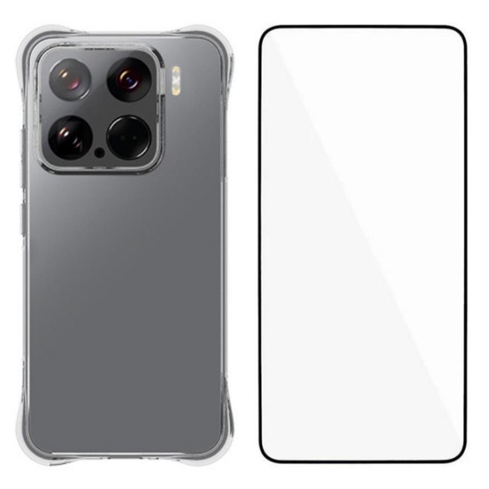 

Серія WANLONFENG WL для Xiaomi 15 Чохол з ТПУ 2.0мм Чохол для телефону із захисною плівкою із загартованого скла Style A