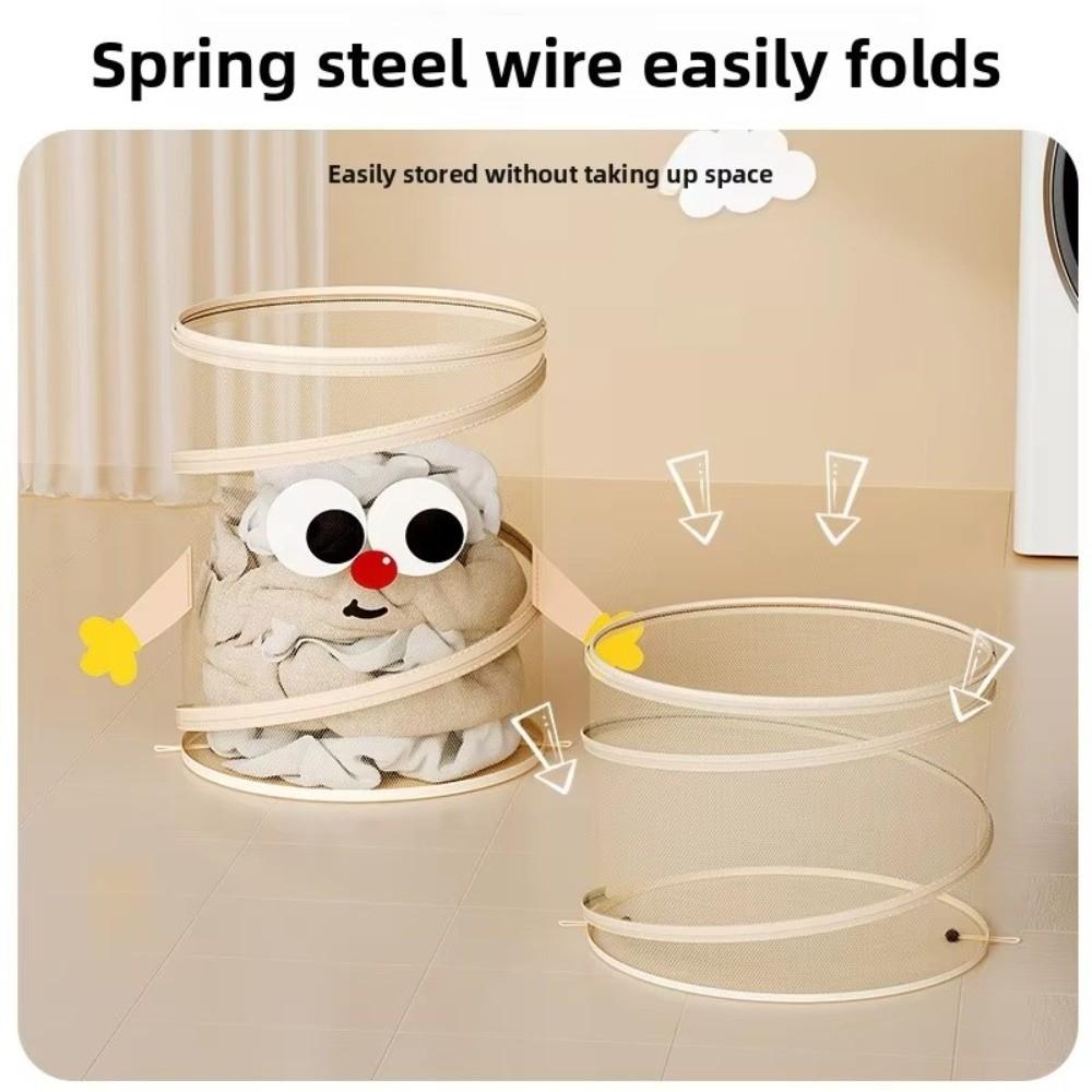 Multifunctional Dirty Clothes Storage Organizer With Lid Toys Storage Basket