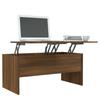 Coffee Table Brown Oak Look 102 X 50.5 X 46.5 Cm Engineered Wood