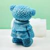 Bear Ornaments Dripping Glue Mold Diy Gypsum Ornaments Aromatherapy Candle 3d Stereo Standing Bear Candle Silicone Mold