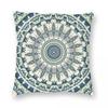 Boho Stammes Mandala Quadratische Kissenhülle Polyester Leinen Samt Bedruckt Reißverschluss Dekorative Wohnkissenhülle