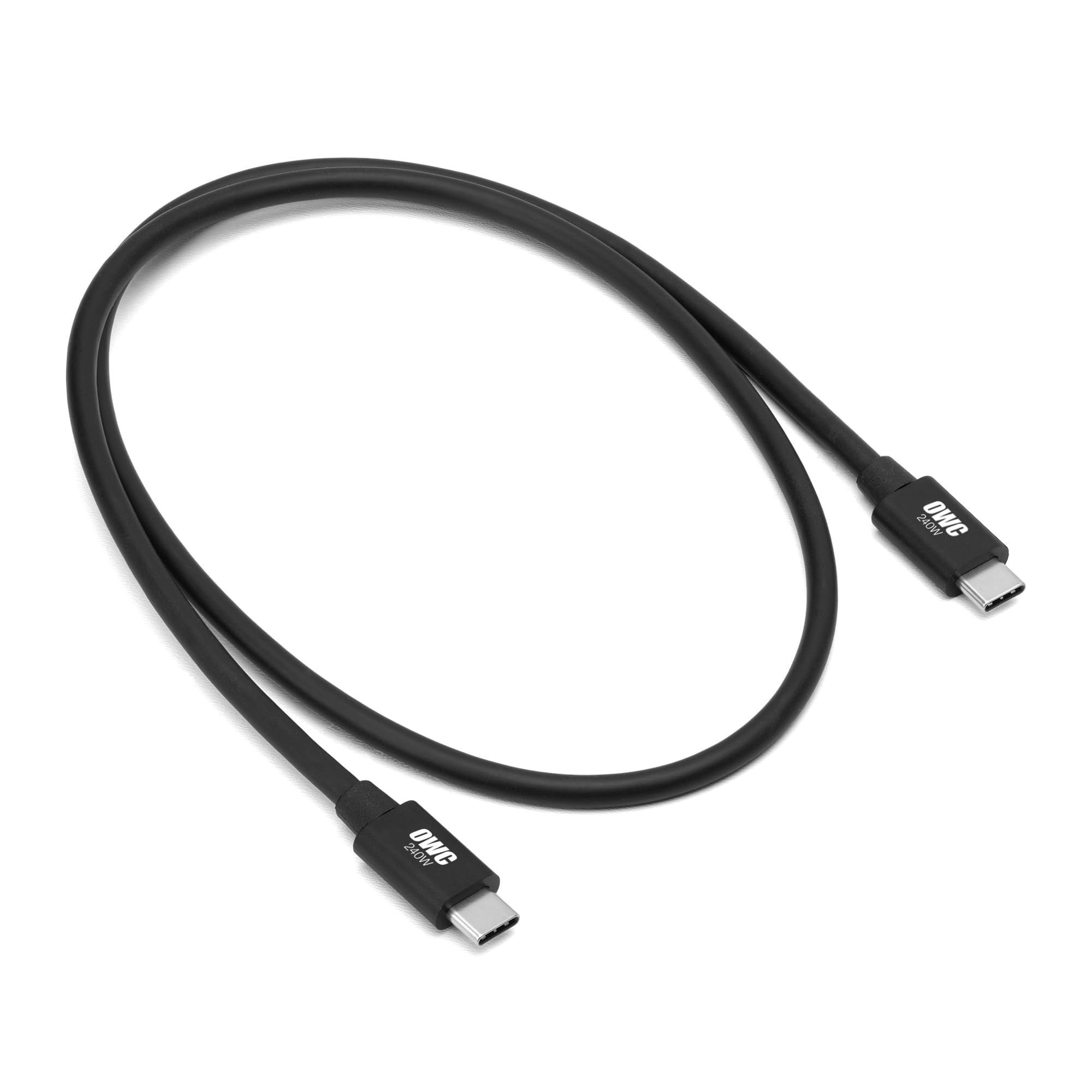 OWC Thunderbolt 5 (USB-C) Кабель, 0,8 м, 240 Вт Power Delivery, совместим с Thunderbolt 4 и Thunderbolt 3 (0,8М)