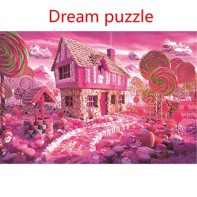 Traumlandschaft Puzzle 1000 Teile Puzzle für Erwachsene Holzpuzzle Cartoon Puzzles