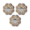 3 Pcs Classical Ceramic Pumpkin Door Pull Handle Knobs For Kitchen Cabinet Drawer Cupboard Silver