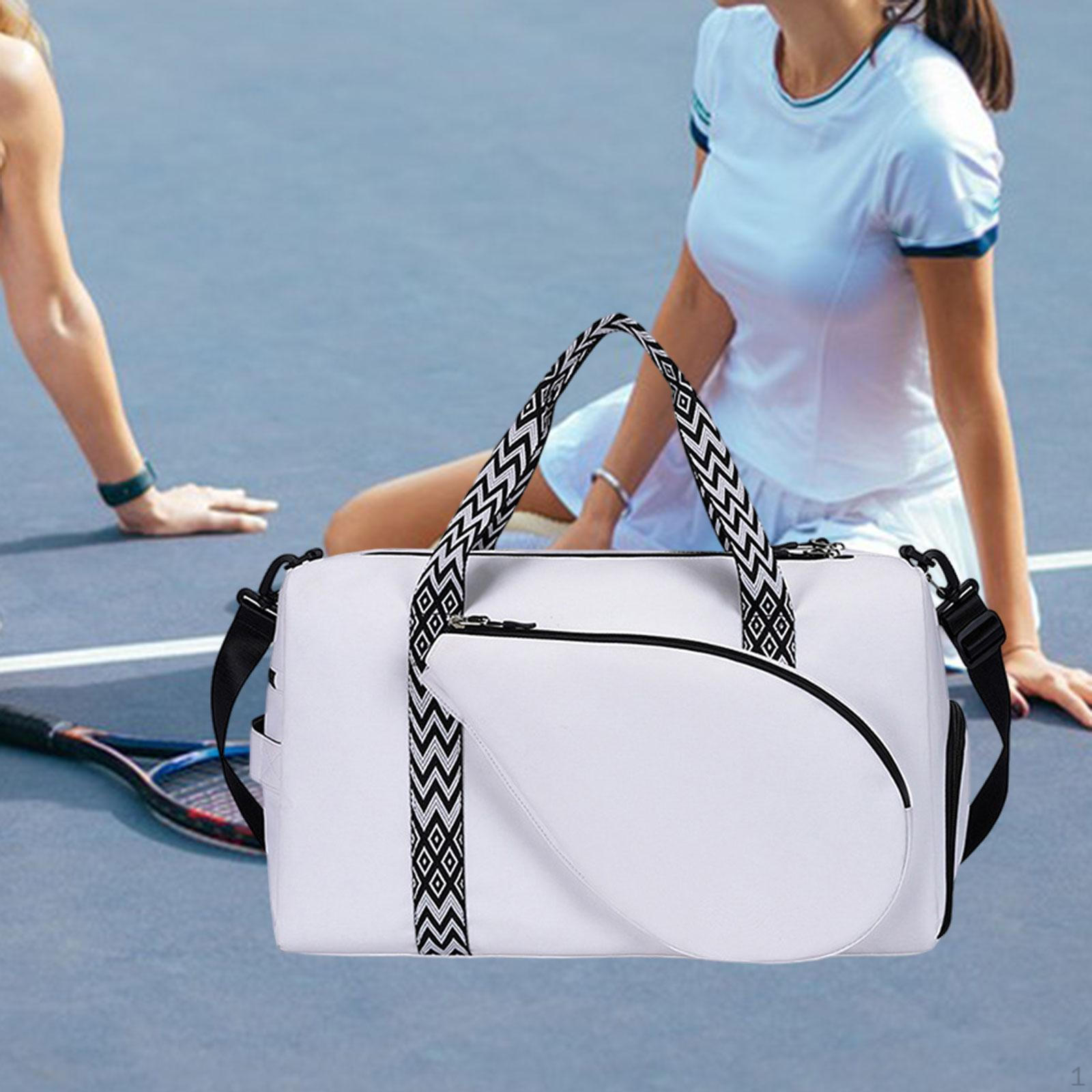 

Нейлоновая сумка для теннисной ракетки, спортивная сумка, водонепроницаемая, для тенниса/бадминтона белый