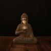 Zen-Inspired Solar-Powered Buddha Statue with Light - Resin Garden & Entryway Decor, Outdoor Ornament