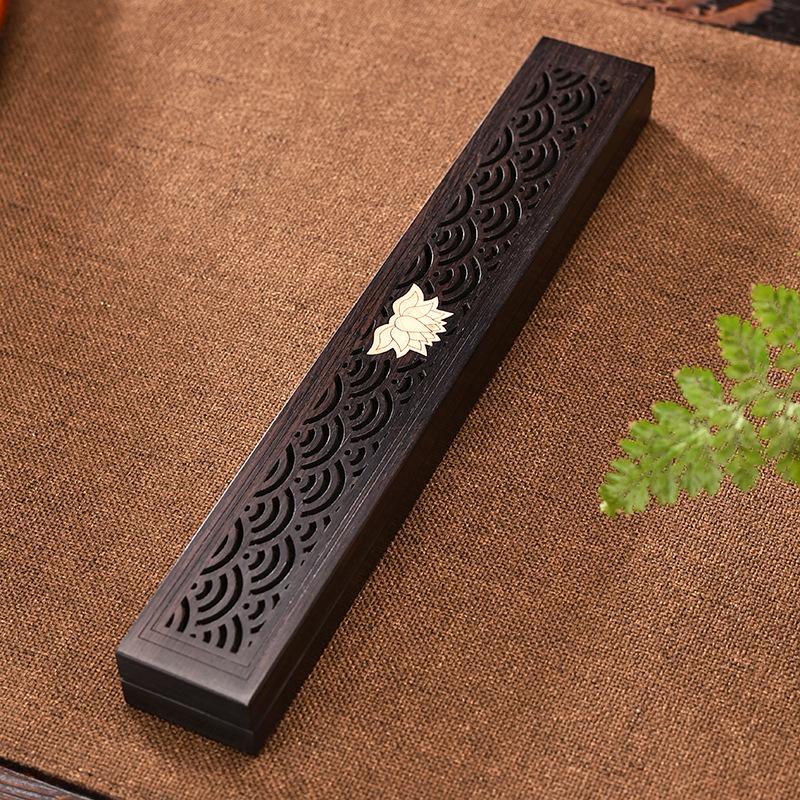 Purple Sandalwood & Black Sandalwood Incense Burner Box for Home