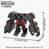 MOOXI Película Juego Robot Mecha Tanque Modelo Ladrillos MOC Creativo DIY Bloques de Construcción Ensamblados Compatibles Con Juguetes de Colección de Figuras