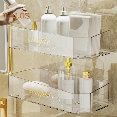 Bad Lagerung Regal Hohl Design Halten Ordentlich Hohe Leitplanke Nützliche Dusche Regal Badezimmer Hängen Rack Haushalts Liefert
