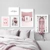Profumo di rosa rosa, auto, bicicletta, telefono, citazione, arte murale, pittura su tela, poster e stampe nordici, quadri da parete per l'arredamento del soggiorno